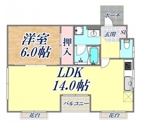 芦屋ニューコーポ2番館の物件間取画像